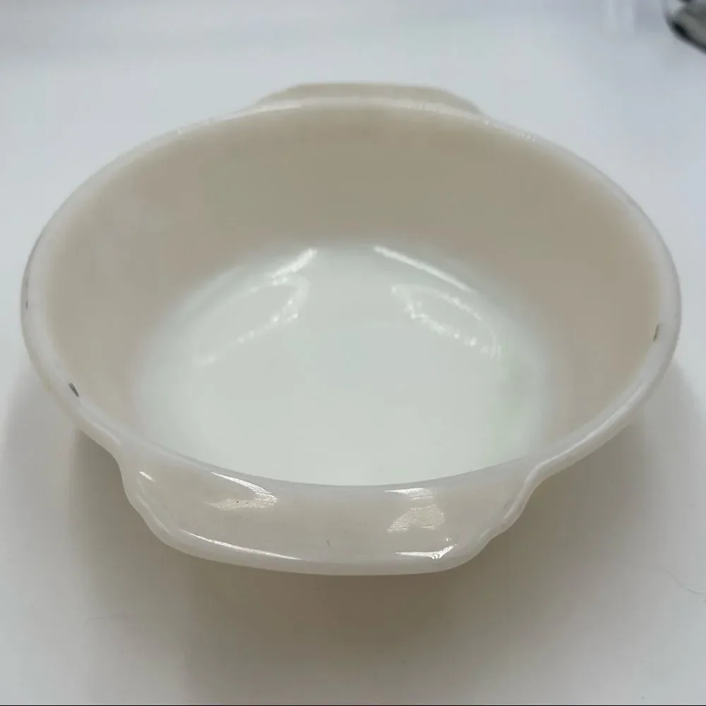 Vintage TM Reg Fire King Casserole Dish Peach Luster 2 qt